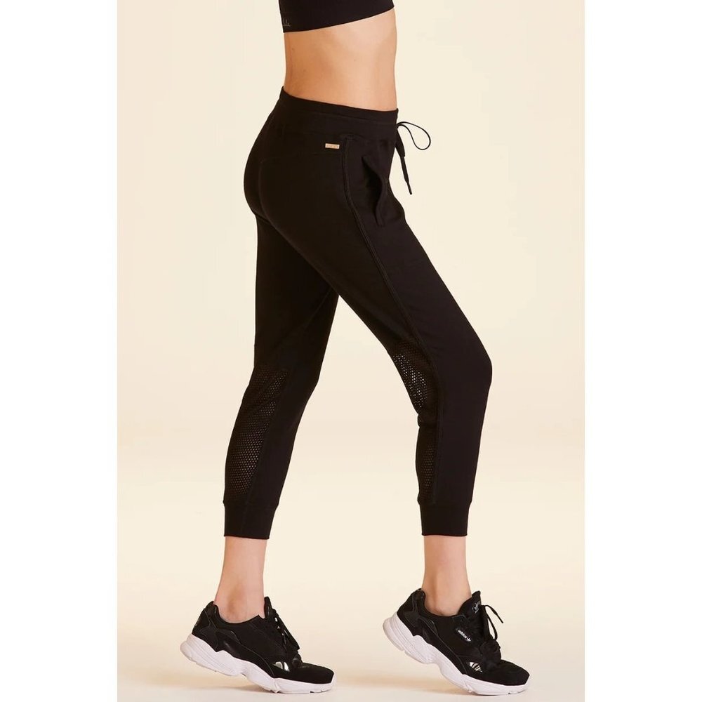 revolve ALALA Heron Jogger black athleisure soft pants sz L